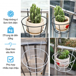 Giỏ treo hoa ban công treo chậu trồng cây, chậu hoa size lớn 22 cm